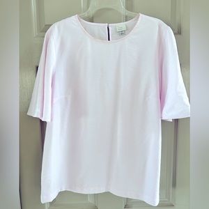 A New Day Light Pink Short Sleeved Blouse, XL